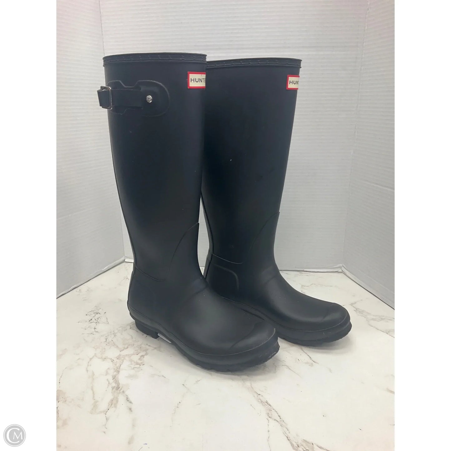 Boots Rain By Hunter In Black, Size: 7
