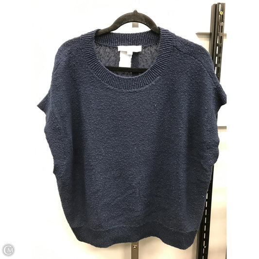 Vest Sweater By Loft In Blue, Size: Xl