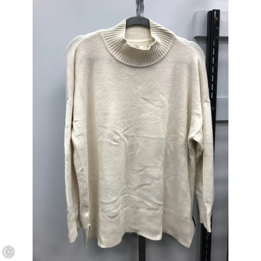 Sweater By Loft In Cream, Size: L
