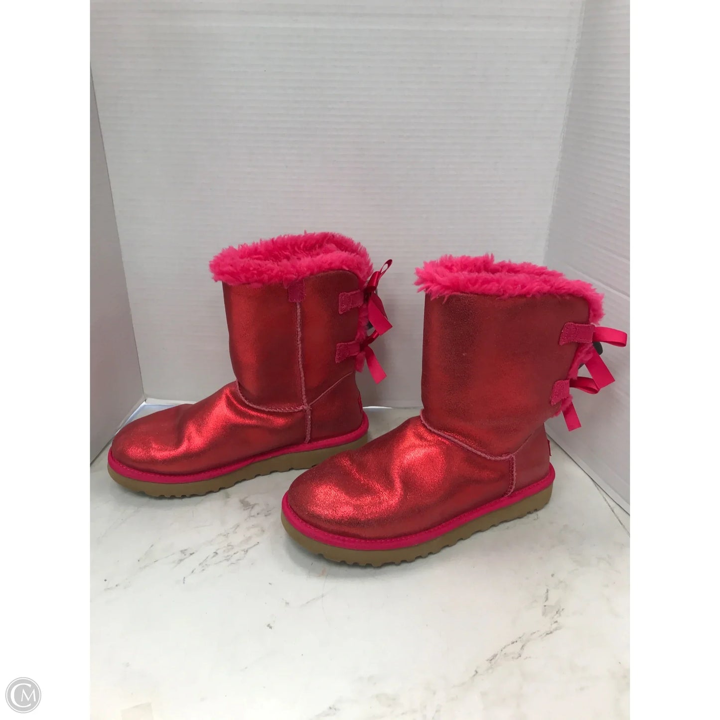 Boots Designer By Ugg In Pink, Size: 8