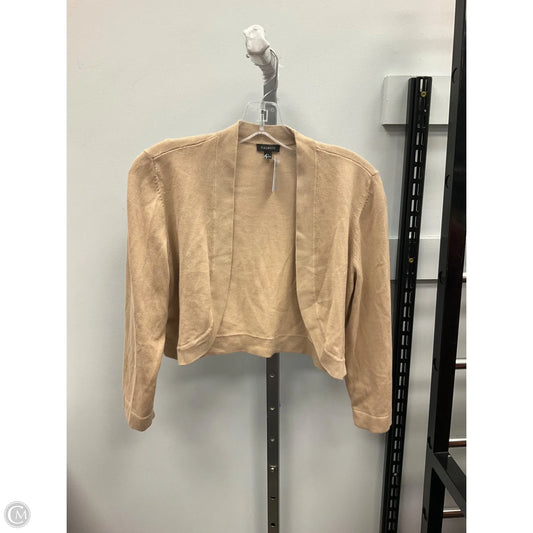 Sweater Cardigan By Talbots In Tan, Size: S