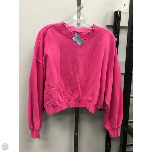 Sweatshirt Crewneck By Old Navy In Pink, Size: S