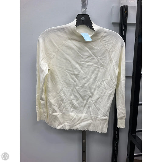 Top Long Sleeve By Talbots In Cream, Size: Xs