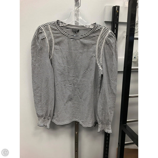 Top Long Sleeve By Talbots In Striped Pattern, Size: S