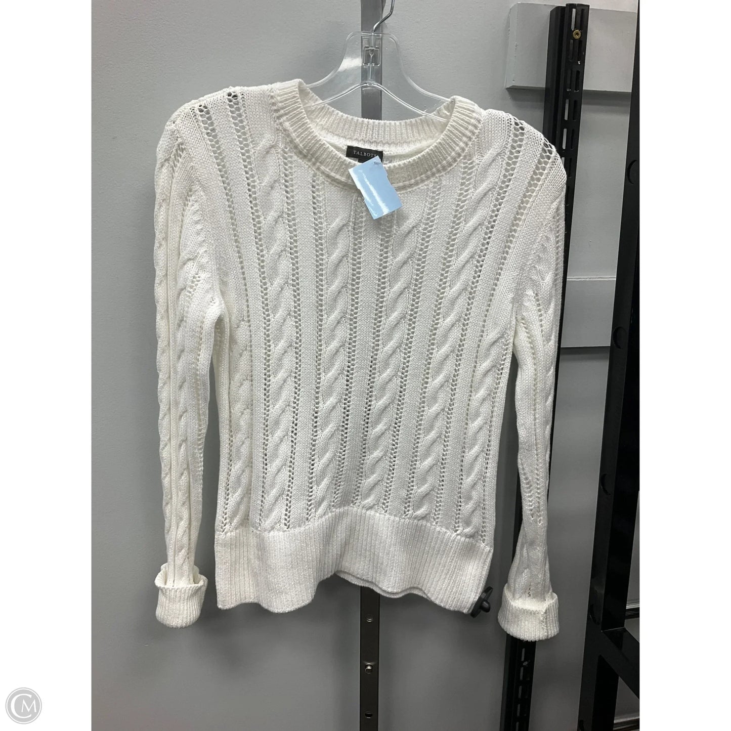 Sweater By Talbots In White, Size: Xs