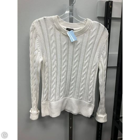 Sweater By Talbots In White, Size: Xs