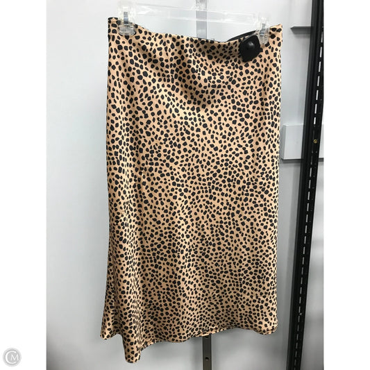 Skirt Midi By Loft In Animal Print, Size: S