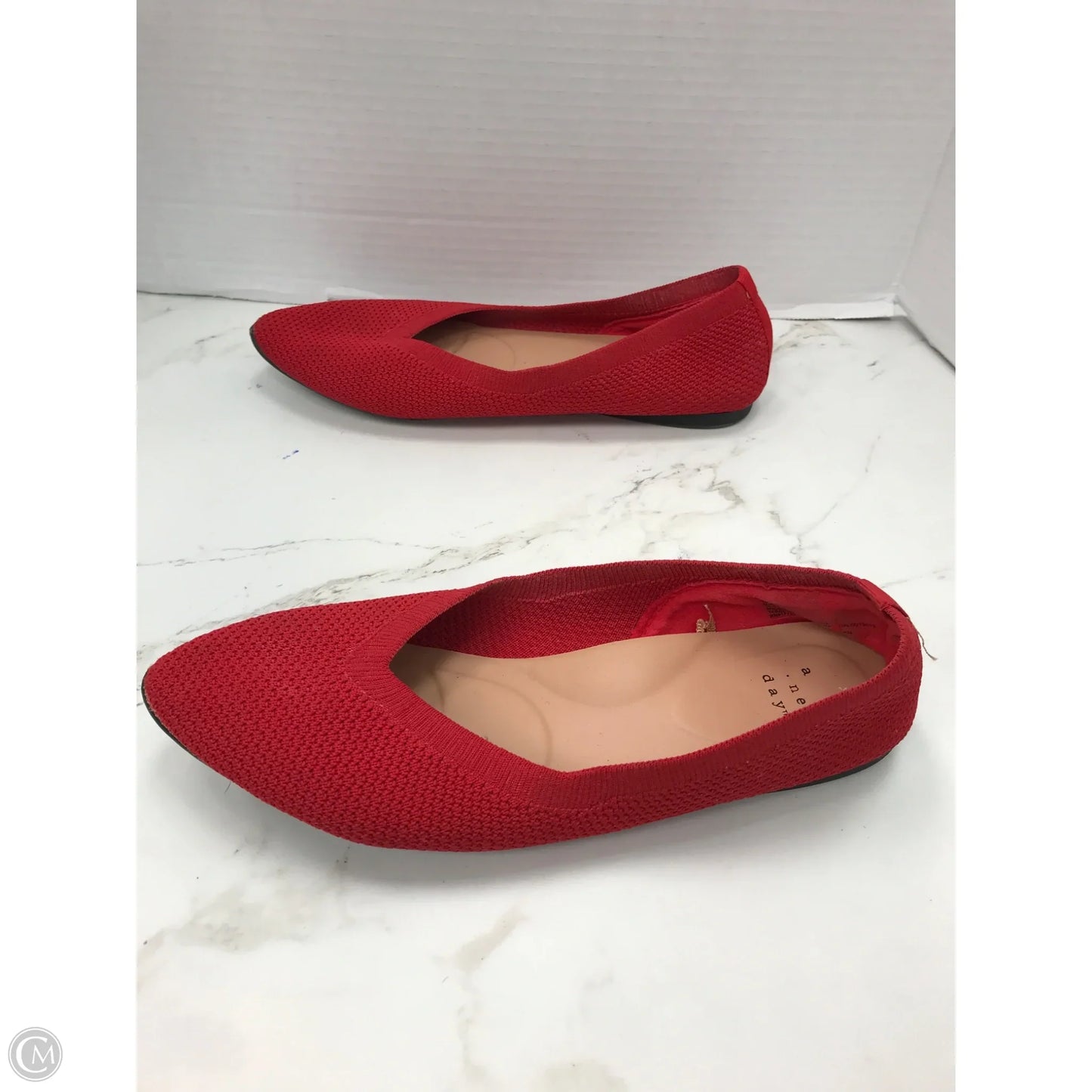 Shoes Flats By A New Day In Red, Size: 7.5