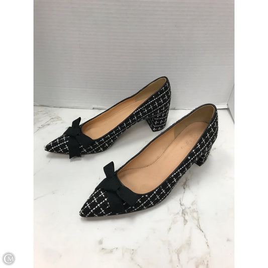 Shoes Heels Block By J. Crew In Checkered Pattern, Size: 7.5
