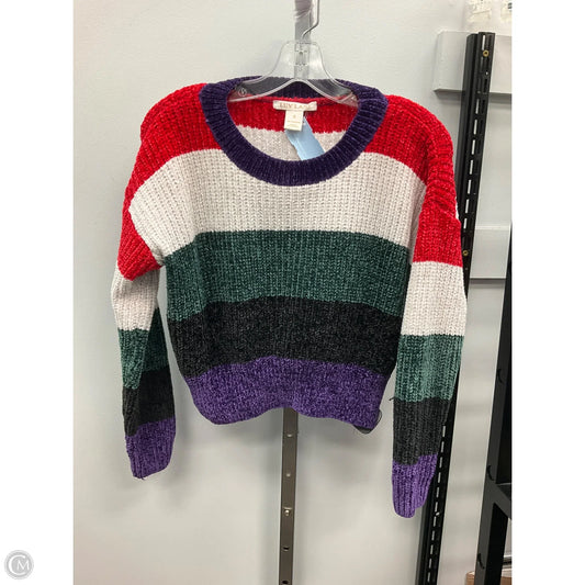 Sweater By Clothes Mentor In Striped Pattern, Size: S