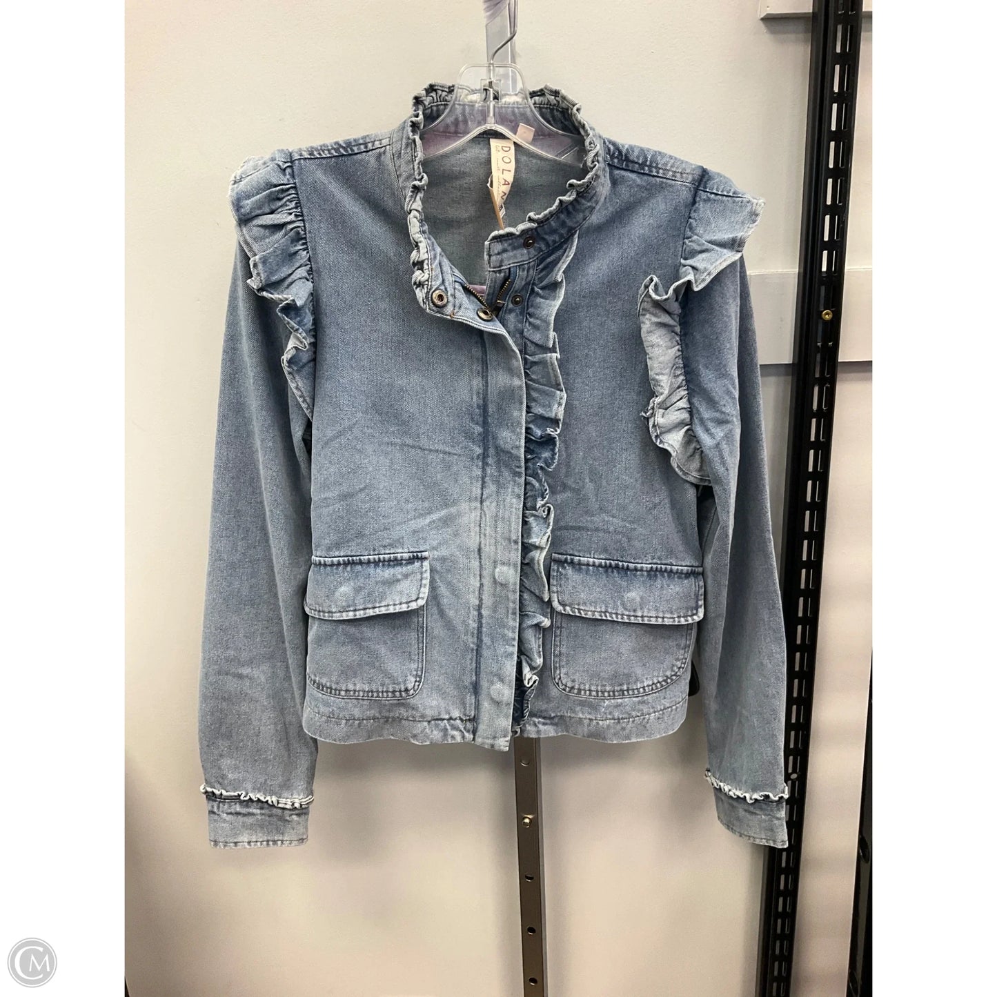 Jacket Denim By Dolan Left Coast In Blue, Size: S