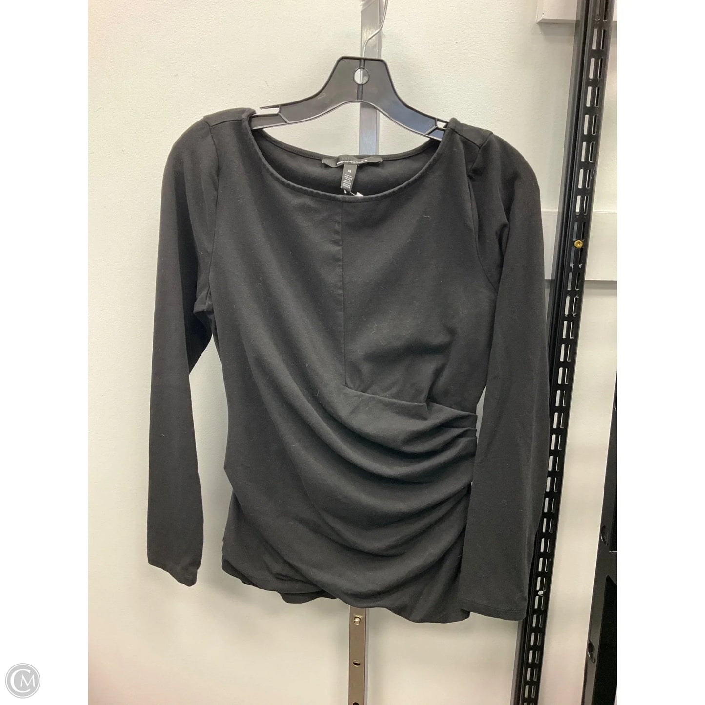 Top Long Sleeve By White House Black Market In Black, Size: M