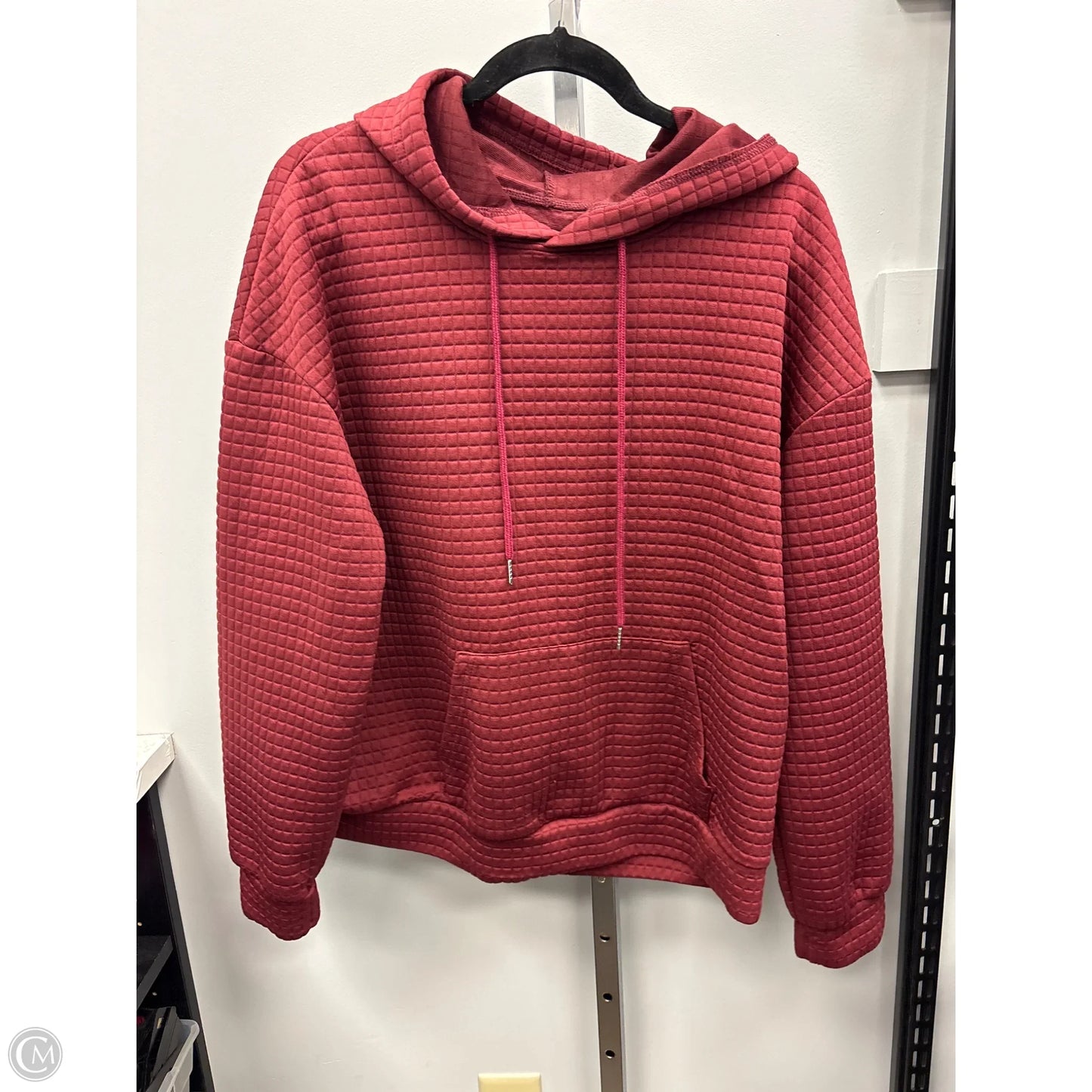 Sweatshirt Hoodie By Clothes Mentor In Red, Size: Xl