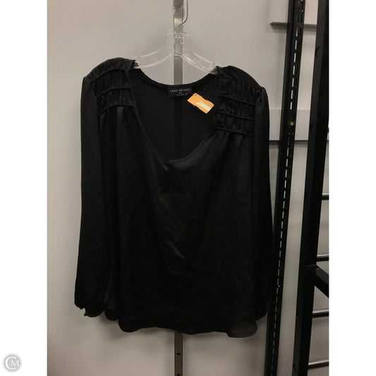 Top Long Sleeve By Lane Bryant In Black, Size: Xxl