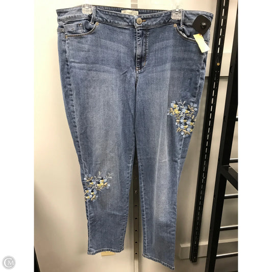 Jeans Straight By J. Jill In Blue, Size: 18