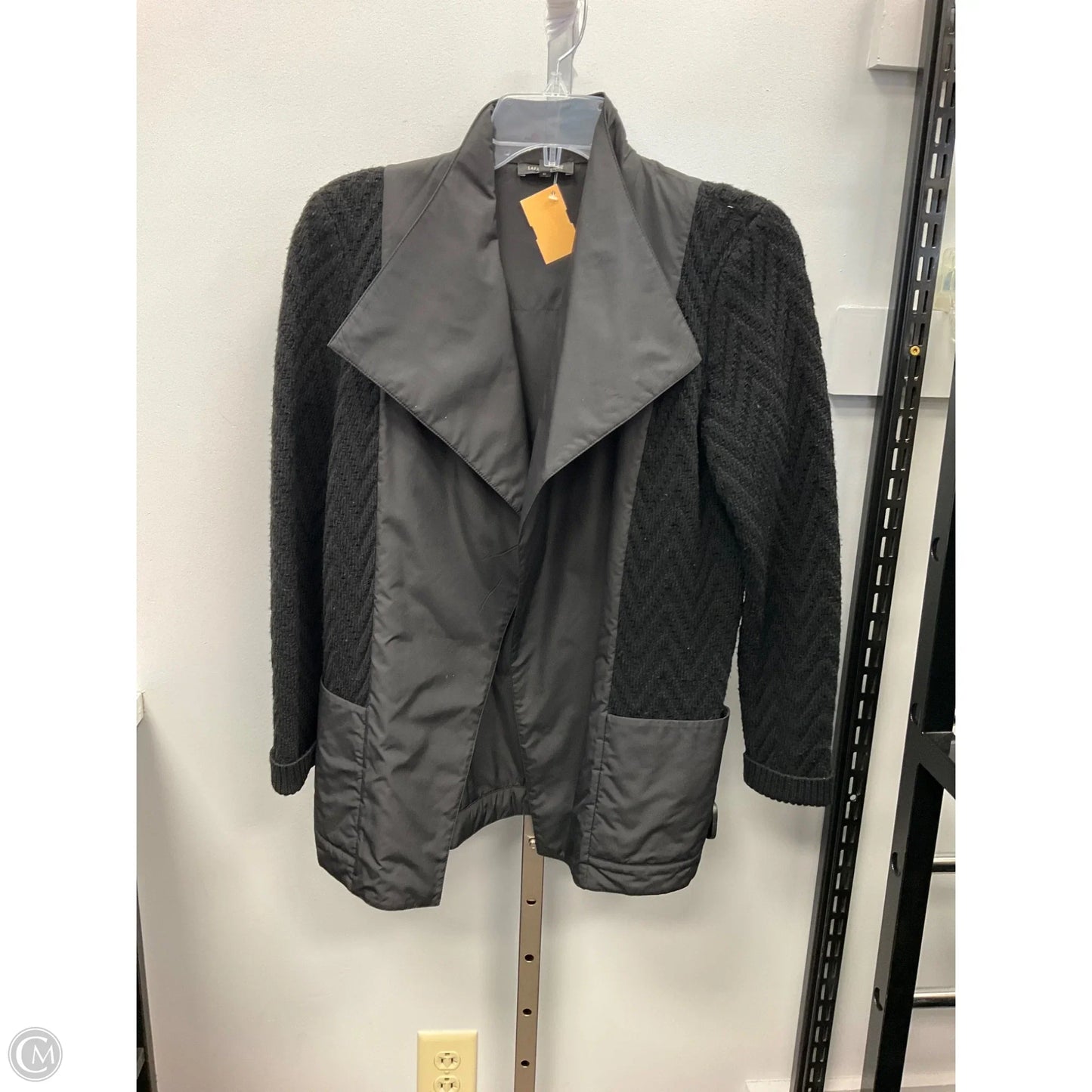 Blazer Designer By Lafayette 148 In Black, Size: Sp