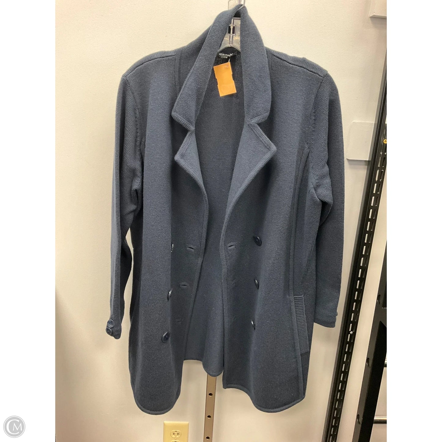 Sweater Cardigan By Worth Ny In Navy, Size: L