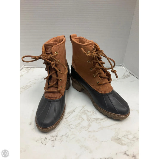 Boots Hiking By Sperry In Black & Brown, Size: 8