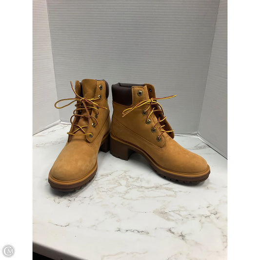 Boots Ankle Heels By Timberland In Tan, Size: 9