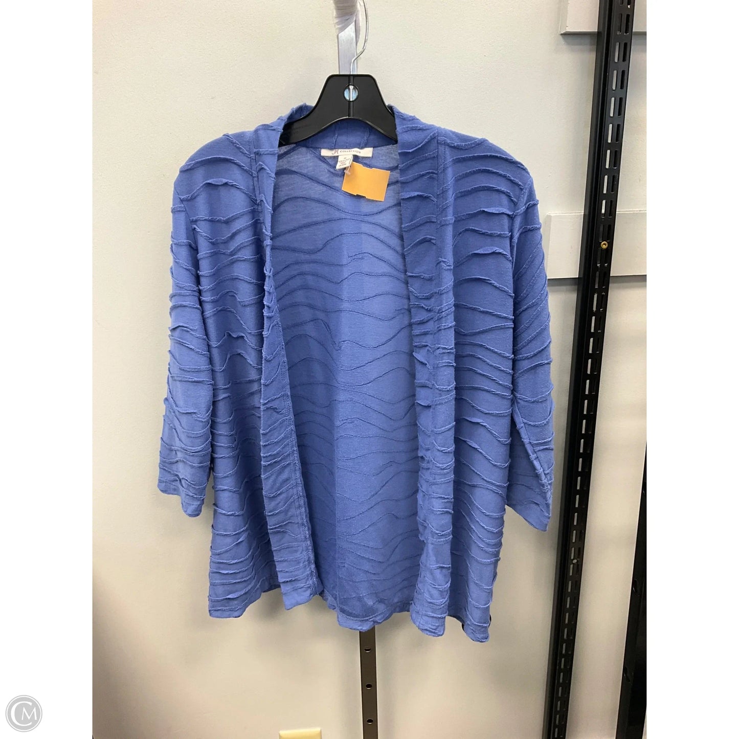 Cardigan By Jm Collections In Blue, Size: M