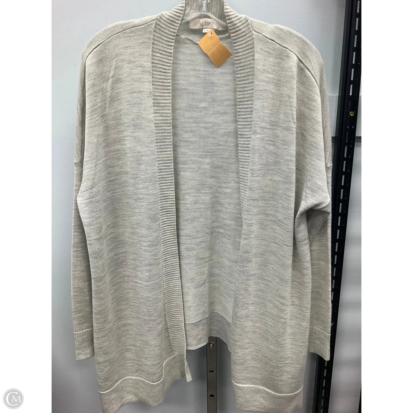 Sweater Cardigan By Loft In Beige, Size: M