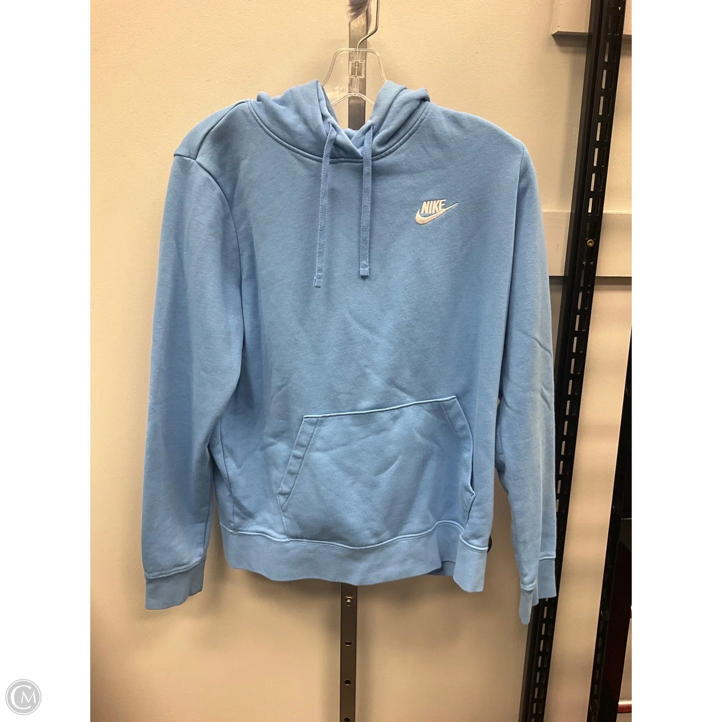 Sweatshirt Hoodie By Nike In Blue, Size: M
