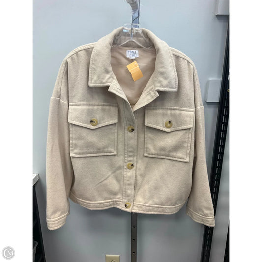 Jacket Other By Time And Tru In Cream, Size: L