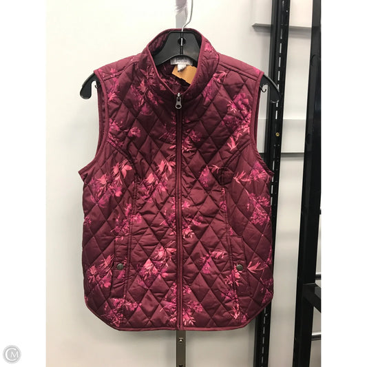 Vest Puffer & Quilted By Croft And Barrow In Purple, Size: S
