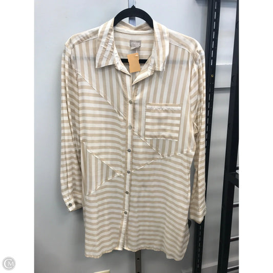 Dress Casual Short By Chicos In Striped Pattern, Size: 12