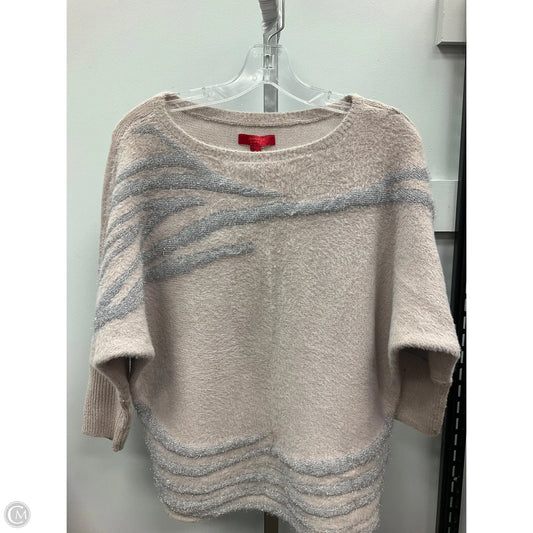 Sweater By Jennifer Lopez In Pink & Silver, Size: L