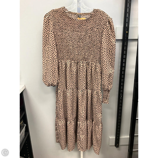 Dress Casual Midi By Shein In Animal Print, Size: S