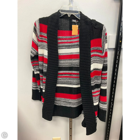 Sweater Cardigan By Clothes Mentor In Red, Size: L
