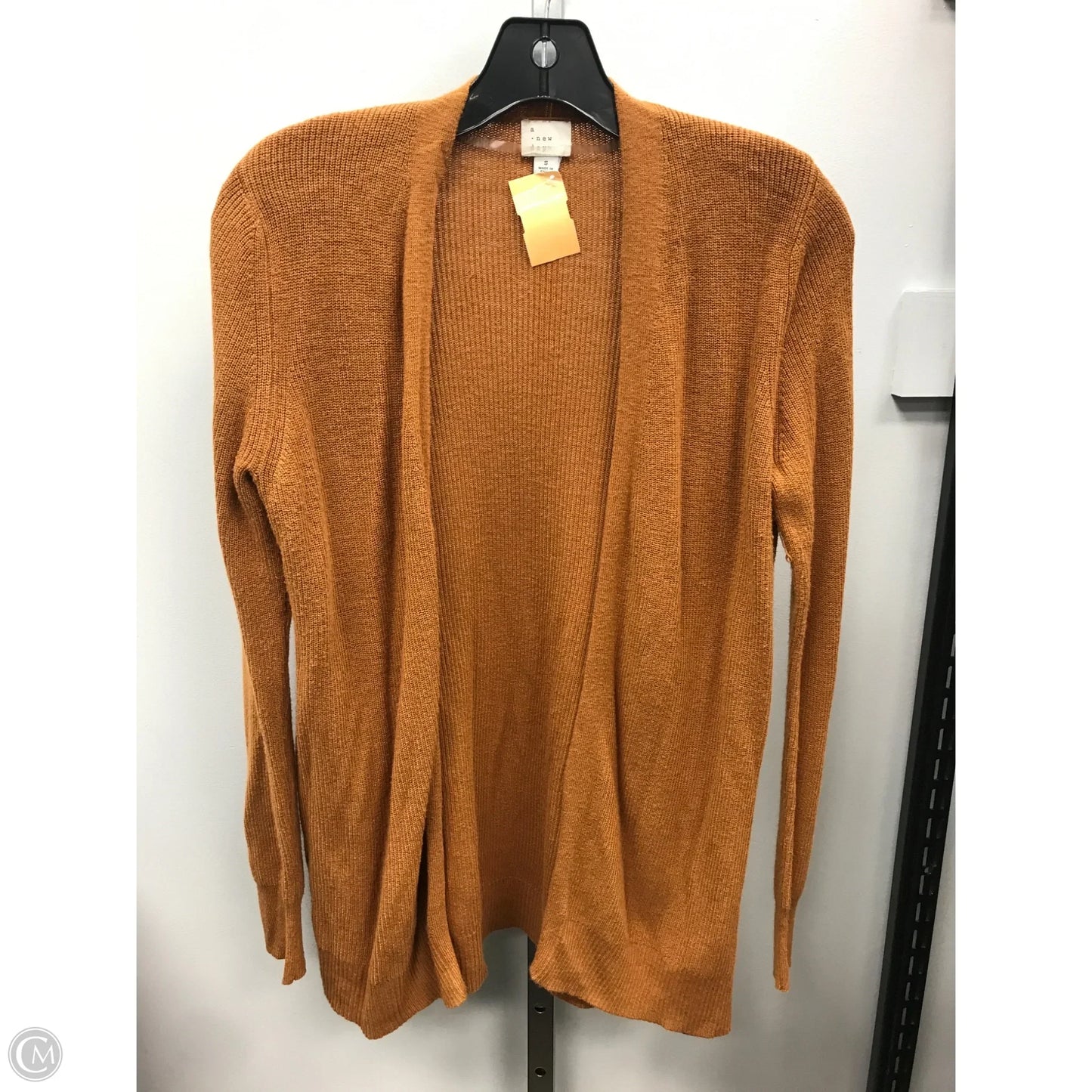Sweater Cardigan By A New Day In Tan, Size: S