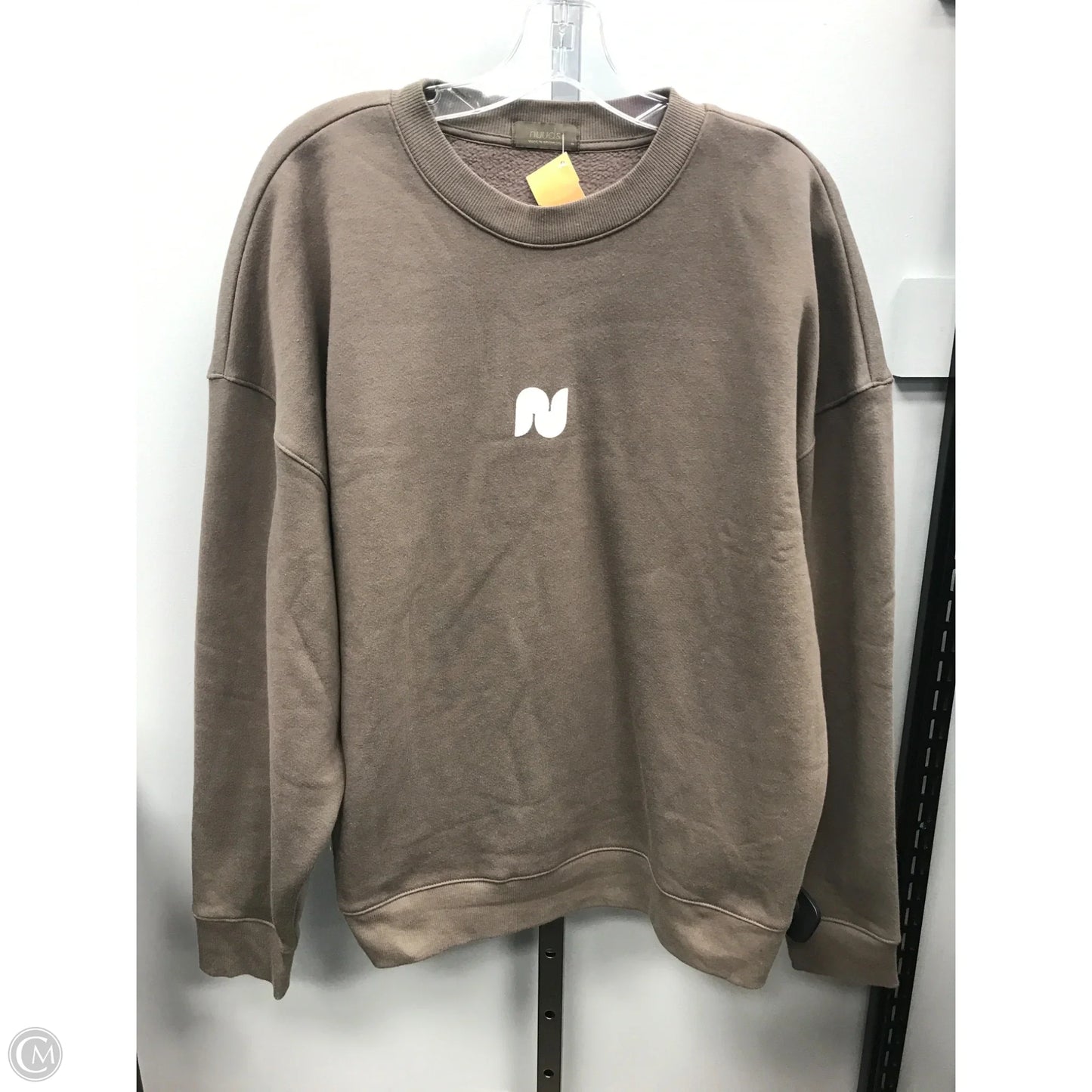 Sweatshirt Crewneck By Cmc In Brown, Size: M