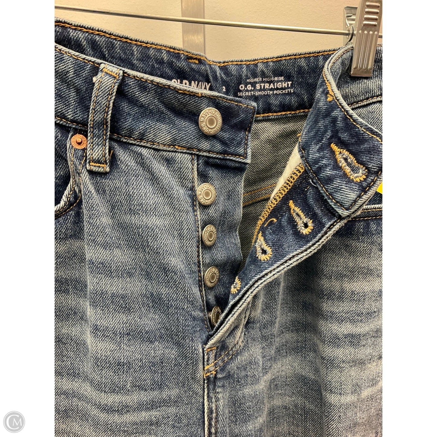 Jeans Straight By Old Navy In Blue Denim, Size: 2