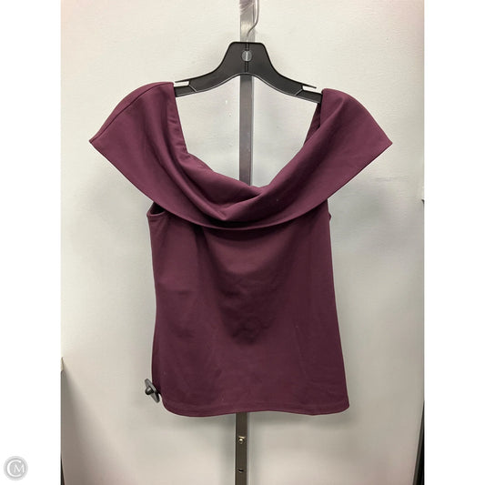 Top Sleeveless By Ann Taylor In Purple, Size: S