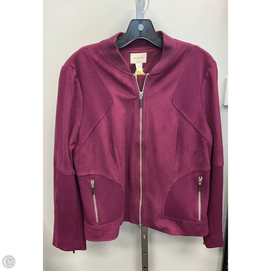 Jacket Other By Chicos In Purple, Size: M