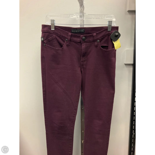 Jeans Jeggings By Rock And Republic In Purple, Size: 6