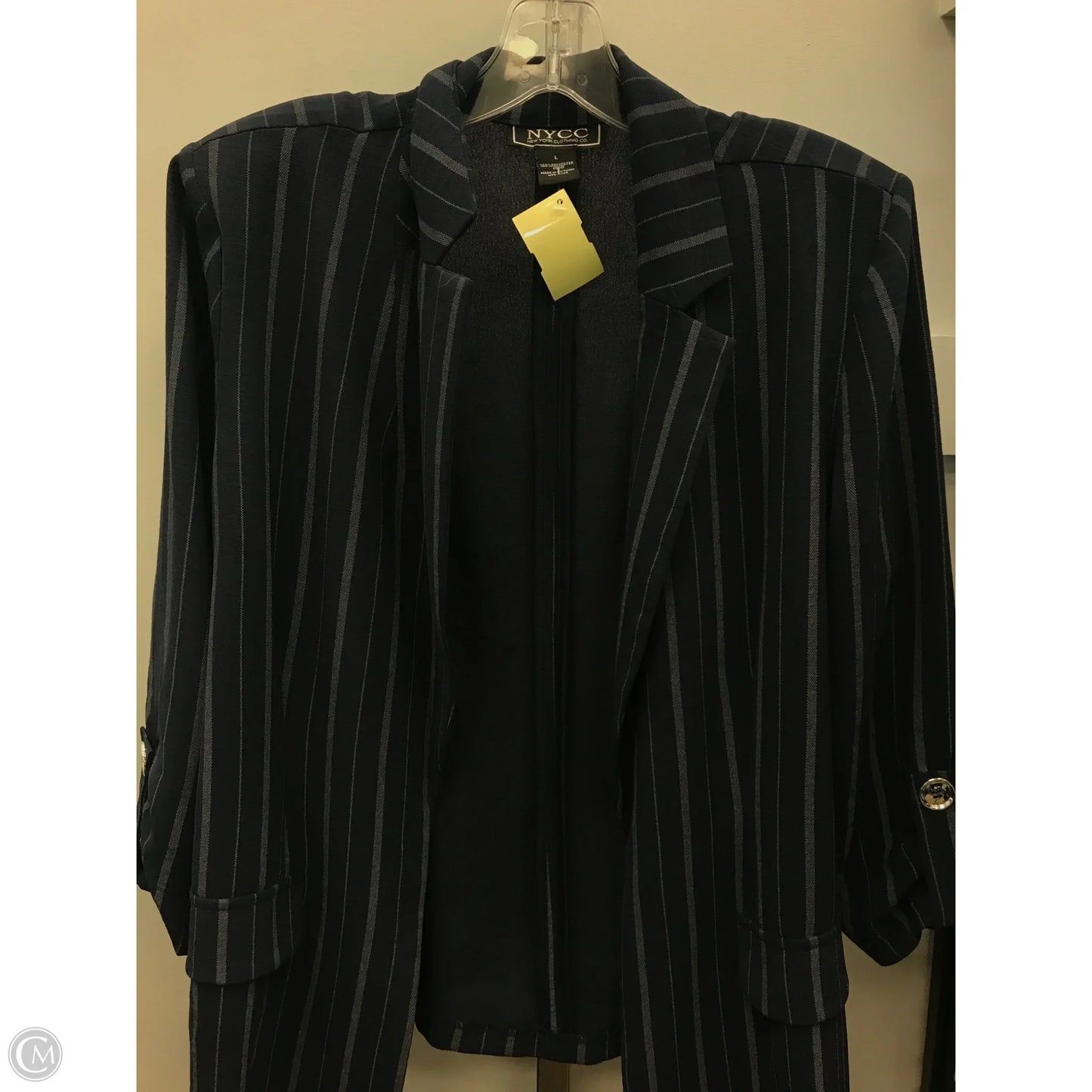 Blazer By New York And Co In Striped Pattern, Size: L
