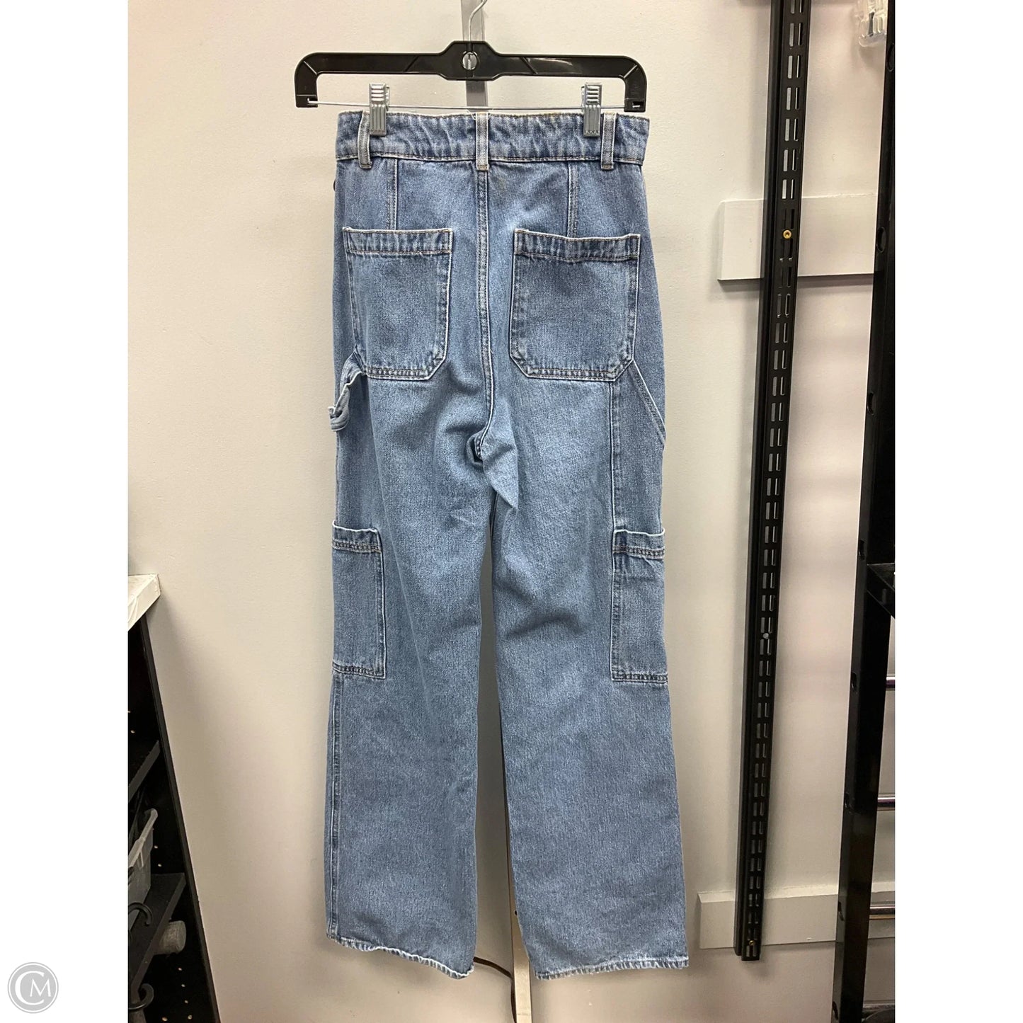 Jeans Straight By H&m In Blue Denim, Size: 2