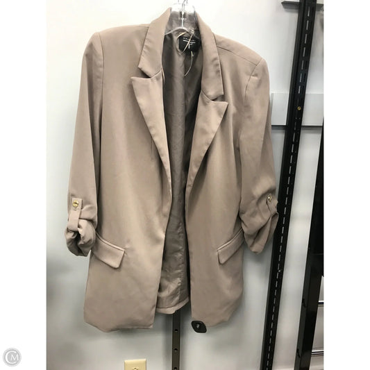 Blazer By Tahari In Taupe, Size: S