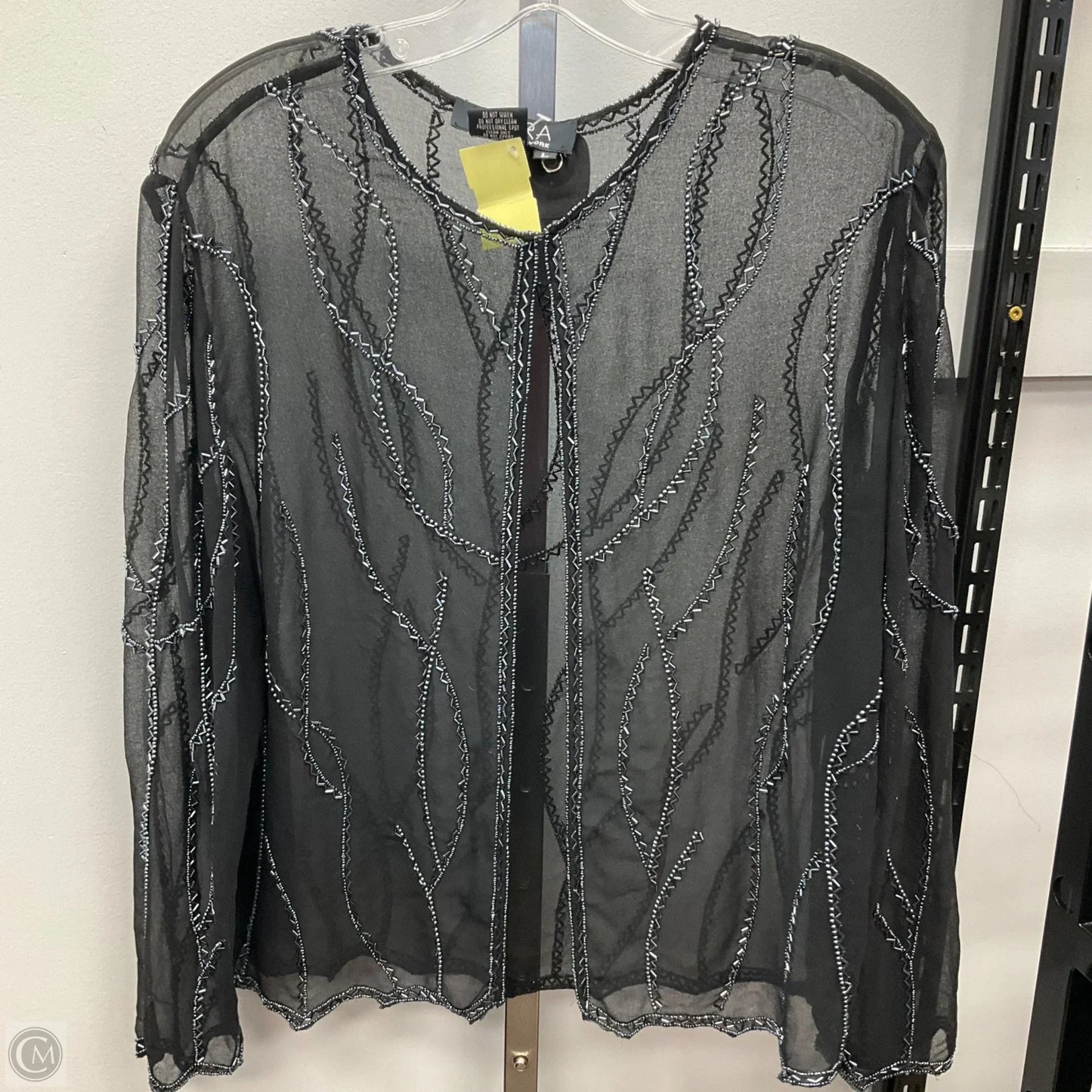 Cardigan By Clothes Mentor In Black, Size: L