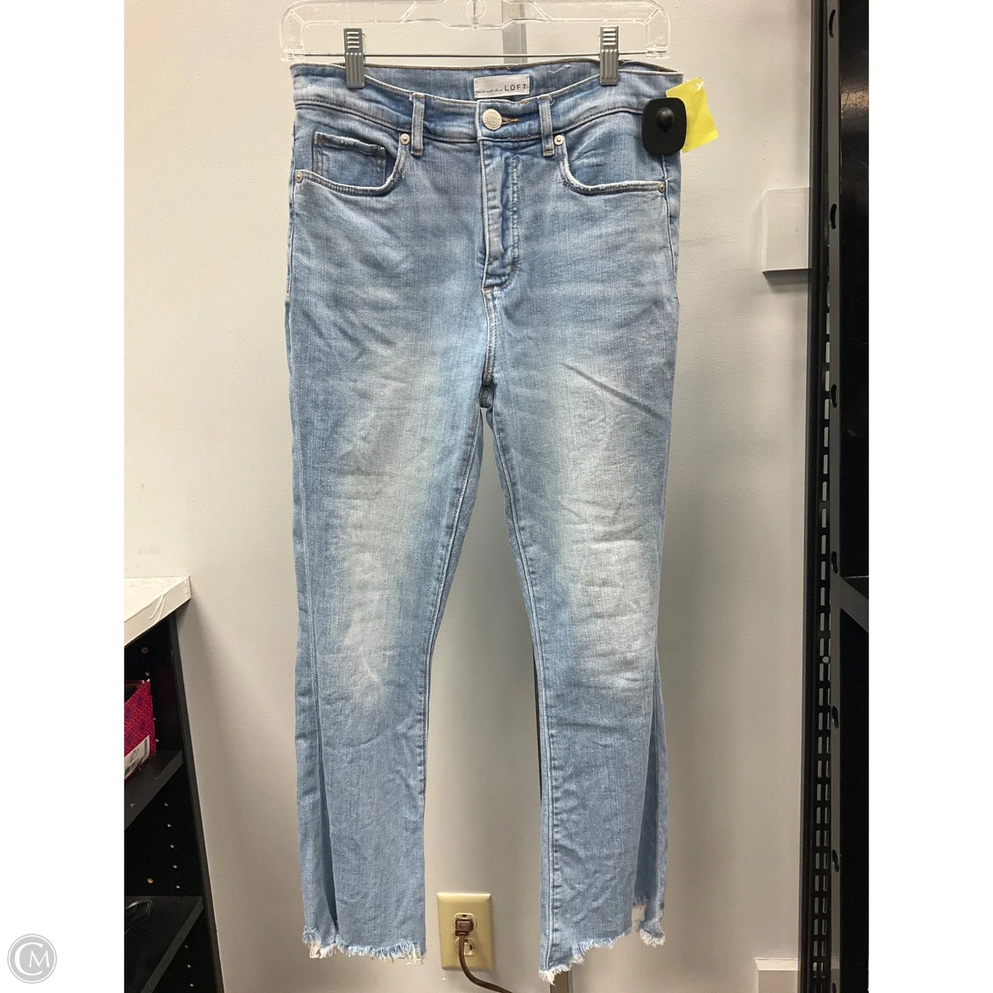 Jeans Boot Cut By Loft In Blue Denim, Size: 2