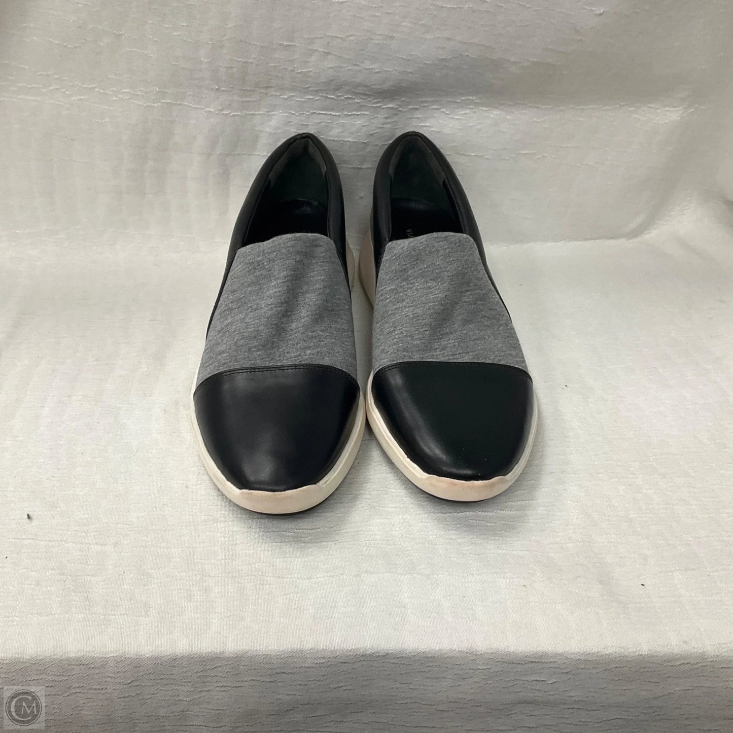 Shoes Sneakers By Via Spiga In Black & Grey, Size: 7.5