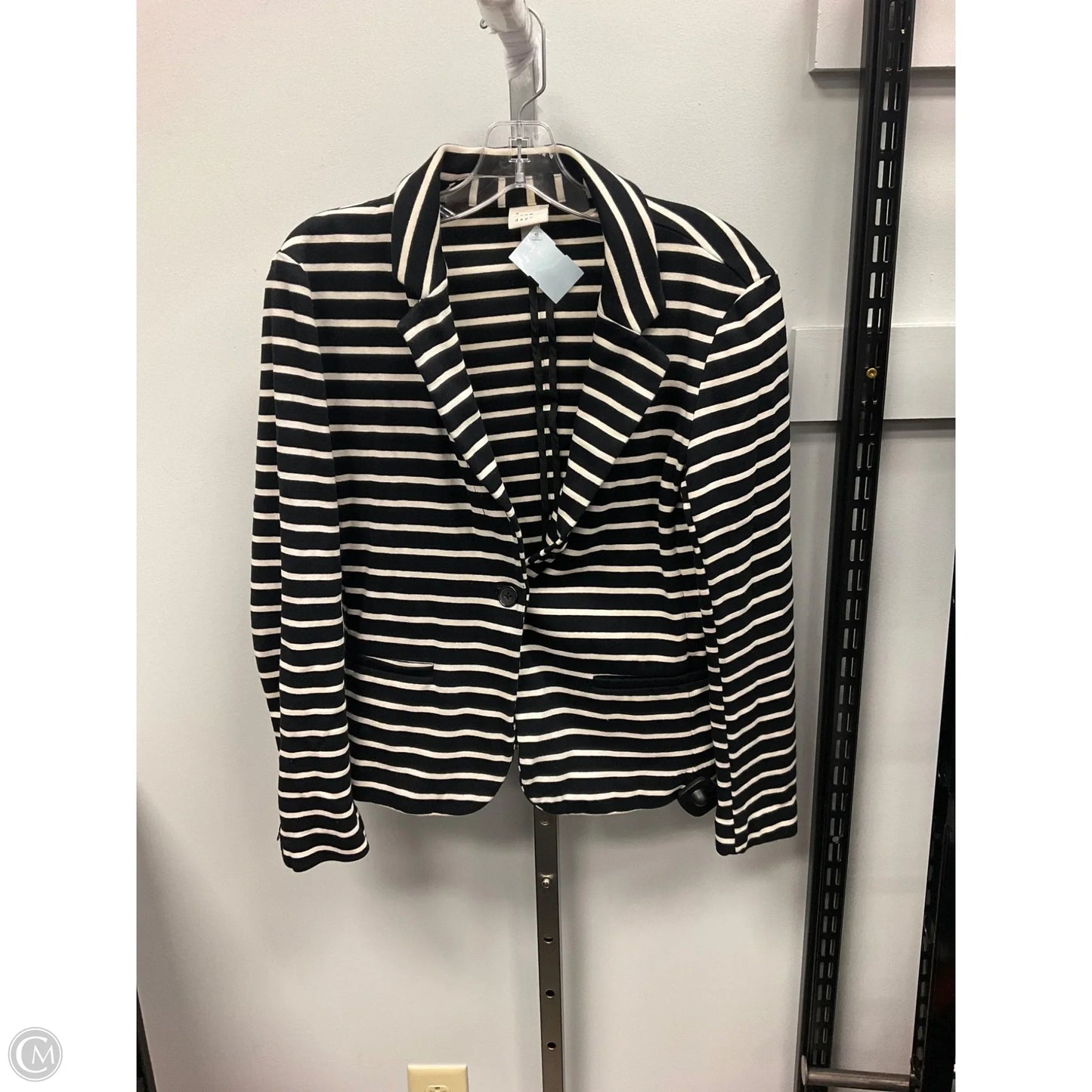 Blazer By A New Day In Striped Pattern, Size: S