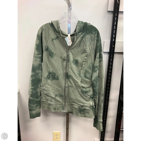 Athletic Jacket By Lululemon In Tie Dye Print, Size: 12