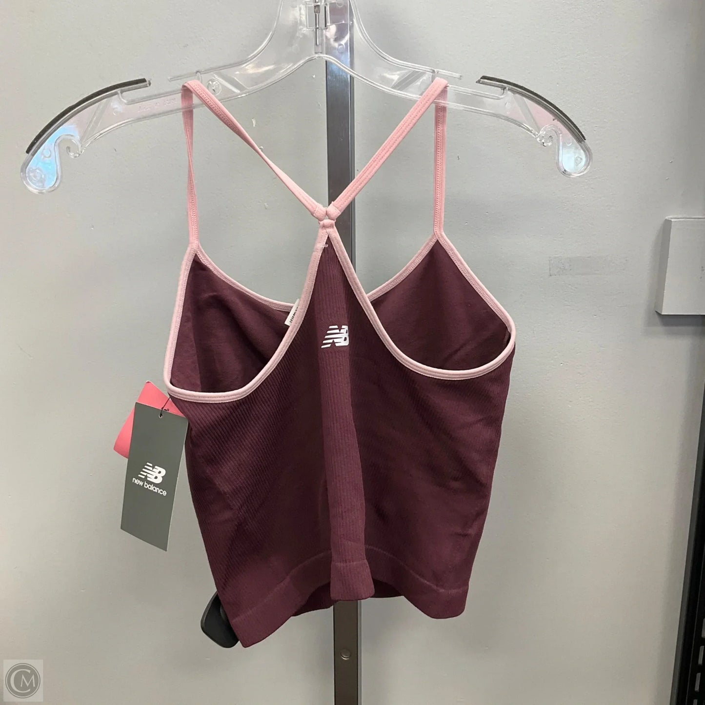 Athletic Tank Top By New Balance In Maroon, Size: L