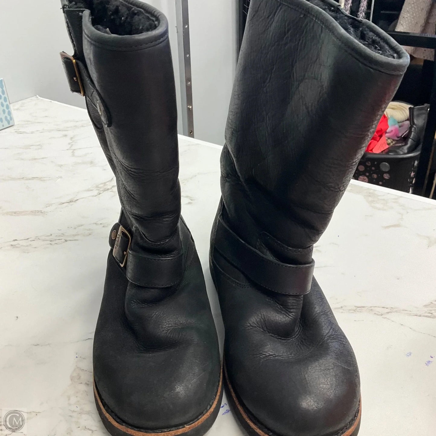 Boots Designer By Ugg In Black, Size: 7