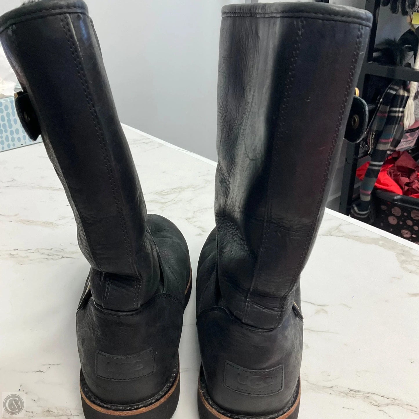 Boots Designer By Ugg In Black, Size: 7