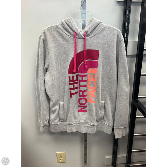 Sweatshirt Hoodie By The North Face In Grey & Pink, Size: Xl